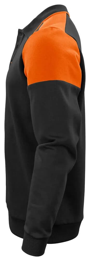 Prime Polo-Pullover Unisex - Schwarz/Orange