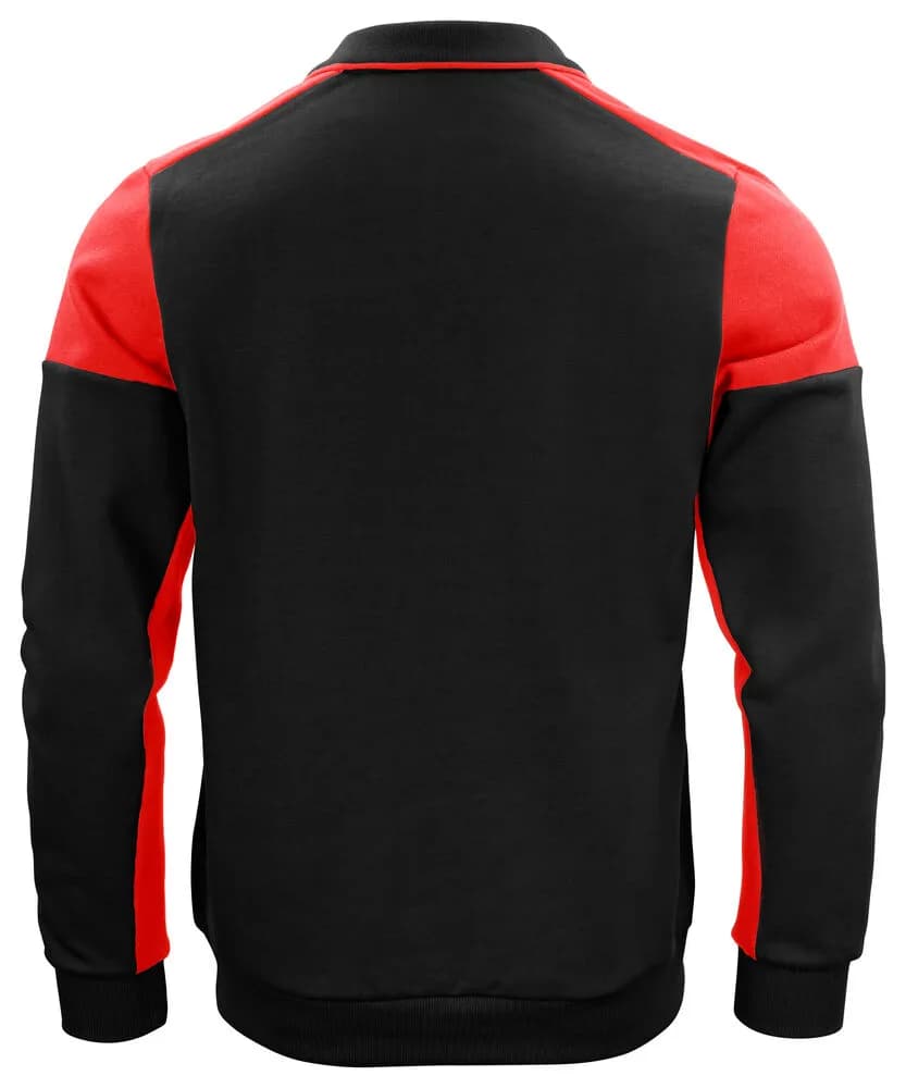 Prime Polo-Pullover Unisex - Schwarz/Rot