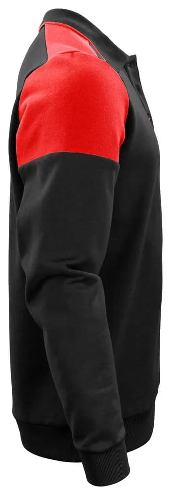 Prime Polo-Pullover Unisex - Schwarz/Rot