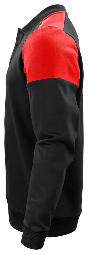 Prime Polo-Pullover Unisex - Schwarz/Rot