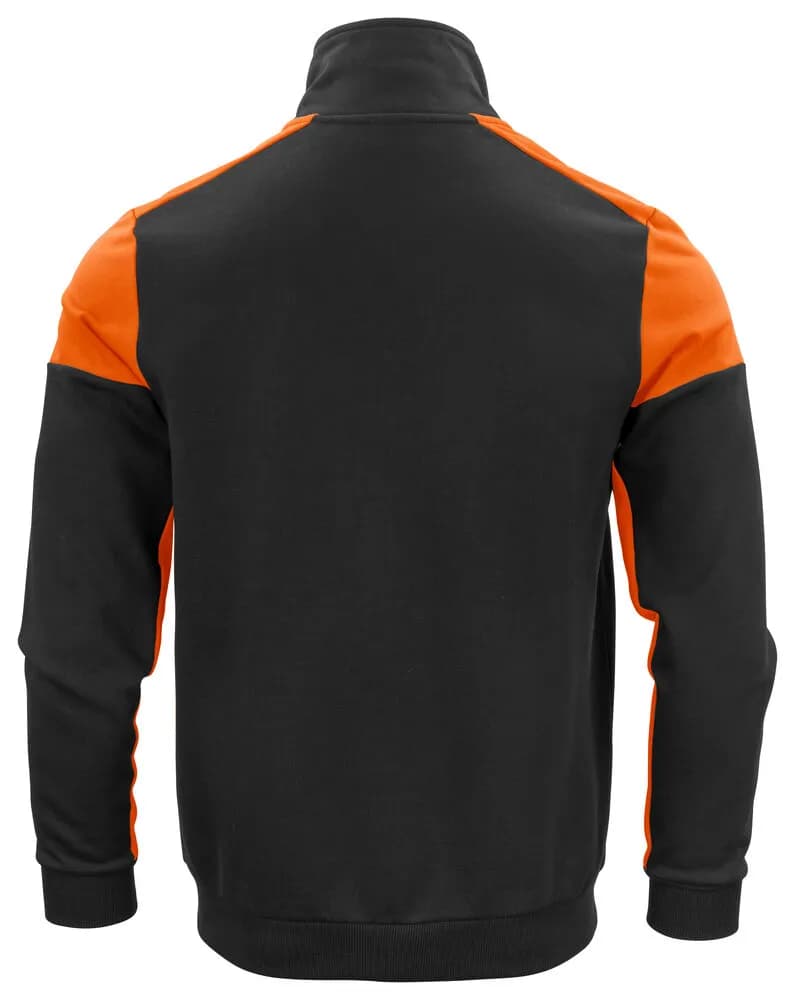 Prime Sweater Full Zip Herren - Schwarz/Orange