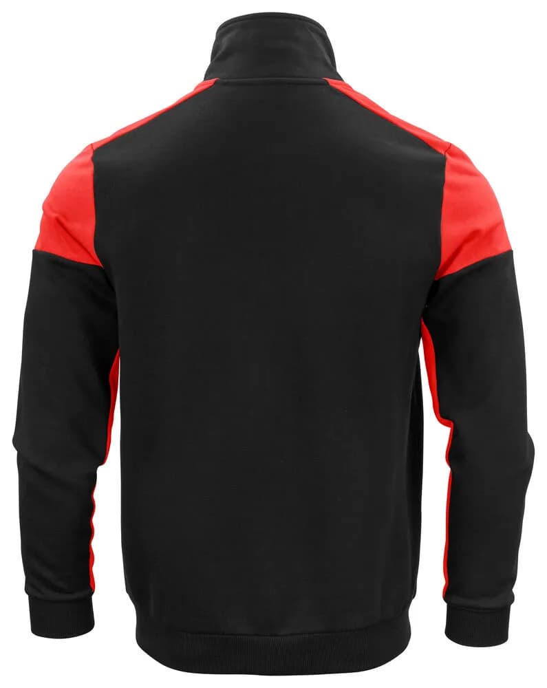 Prime Sweater Full Zip Herren - Schwarz/Rot