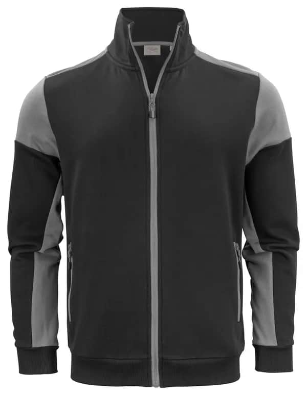 Prime Sweater Full Zip Herren - Schwarz/Anthrazit