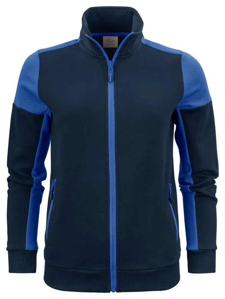 Prime Sweater Full Zip Damen - Marine/Kobalt