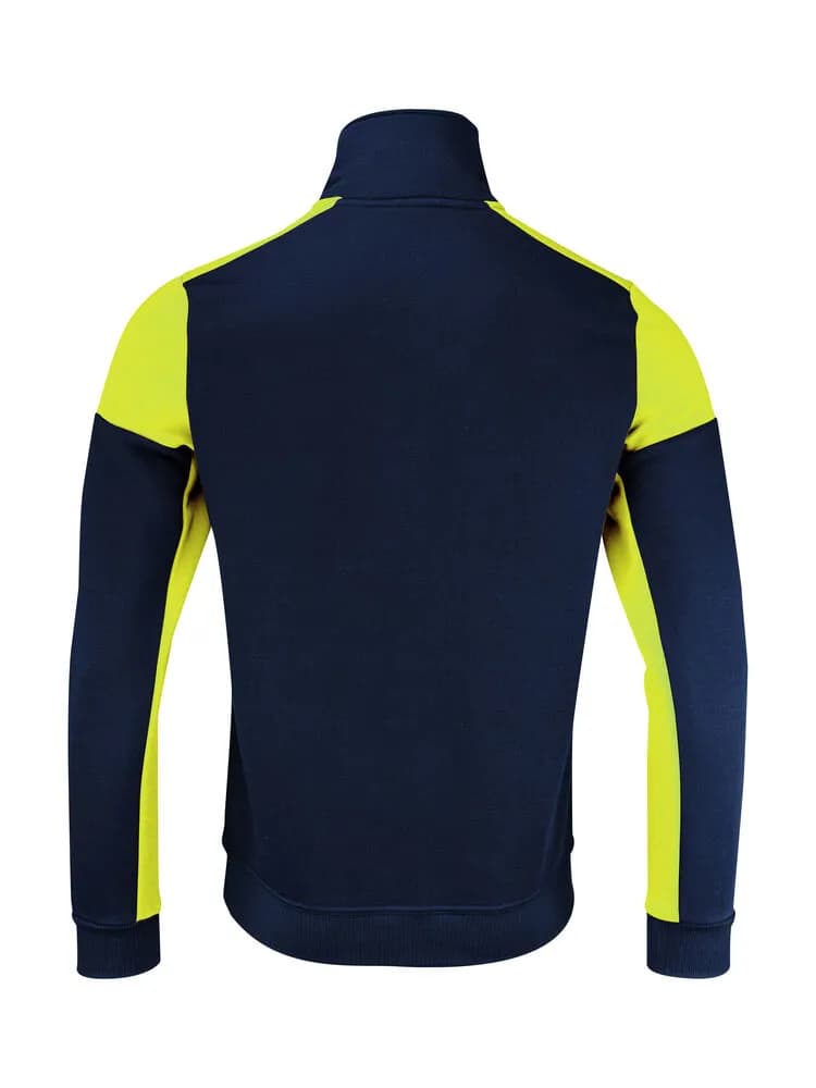 Prime Halfzip Sweater Unisex - Marine/Neongelb