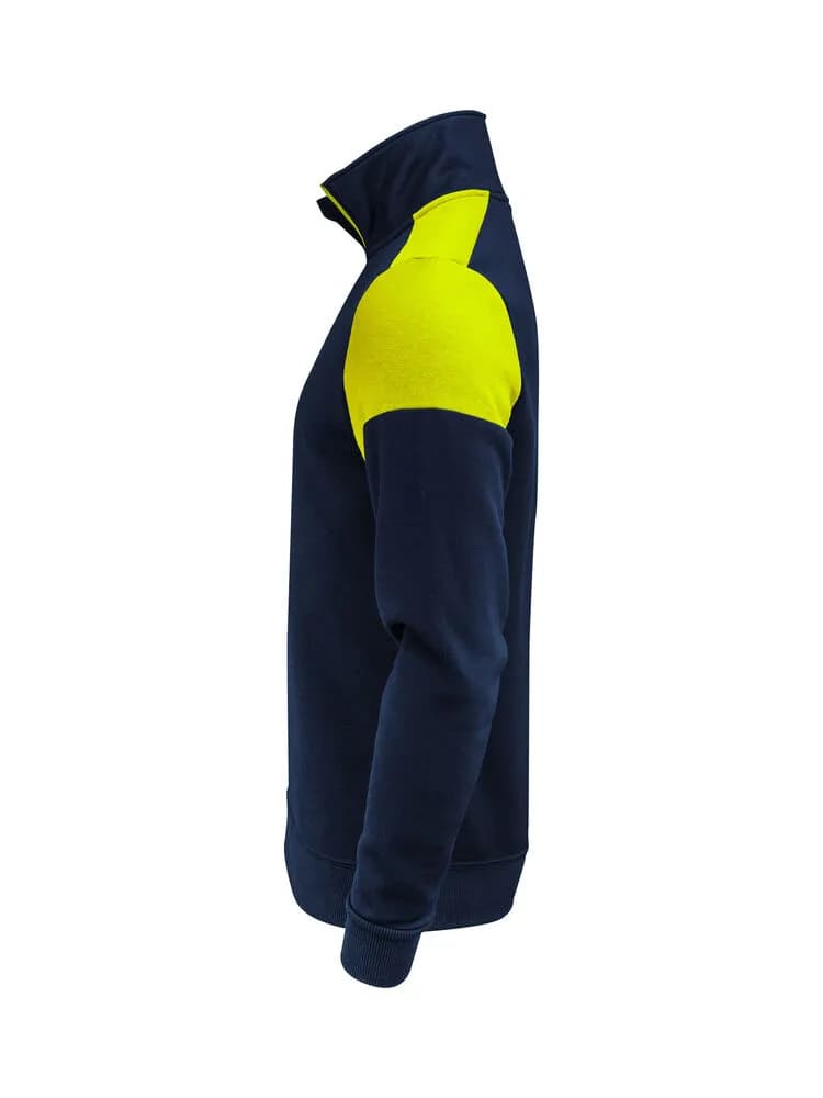 Prime Halfzip Sweater Unisex - Marine/Neongelb
