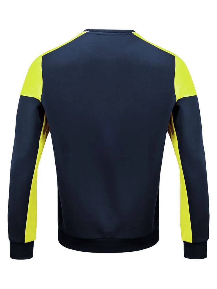 Prime Crewneck Pullover Unisex - Marine/Neongelb