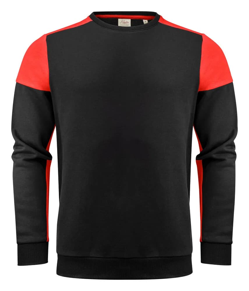 Prime Crewneck Pullover Unisex - Schwarz/Rot