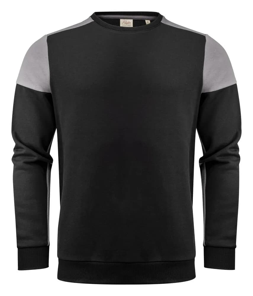 Prime Crewneck Pullover Unisex - Schwarz/Anthrazit