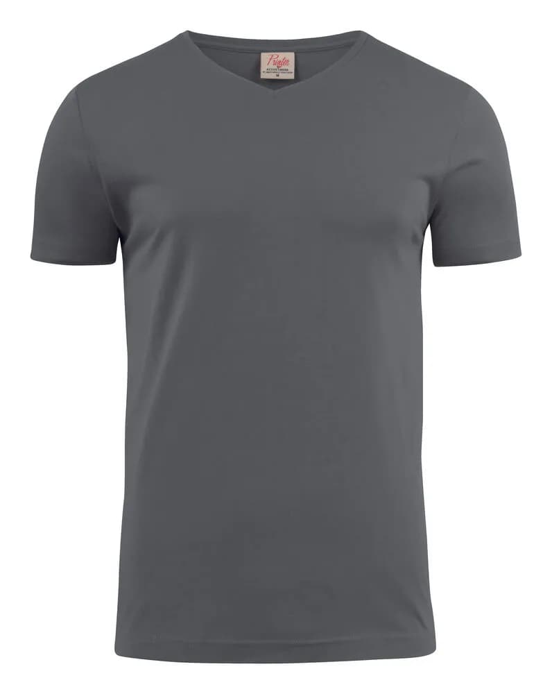 Heavy V-neck T-Shirt Herren - Grau