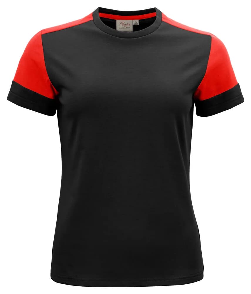 Prime T-Shirt Damen - Schwarz/Rot