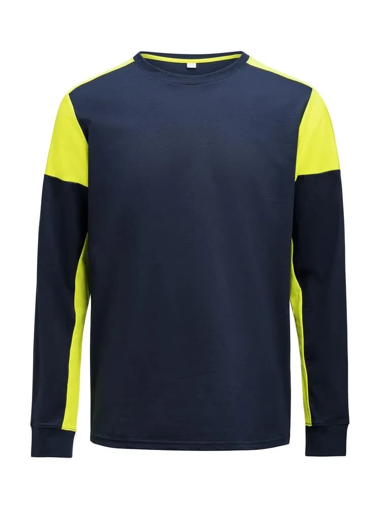 Prime T-shirt Long Sleeve T-shirt Herren - Marine/Neongelb