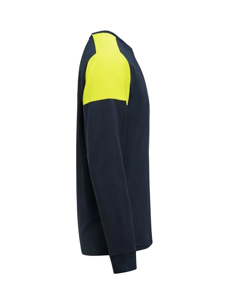 Prime T-shirt Long Sleeve T-shirt Herren - Marine/Neongelb