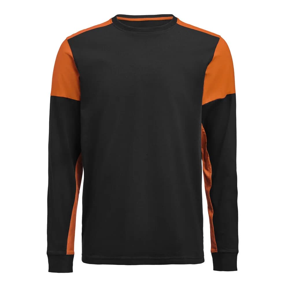 Prime T-shirt Long Sleeve T-shirt Herren - Schwarz/Orange