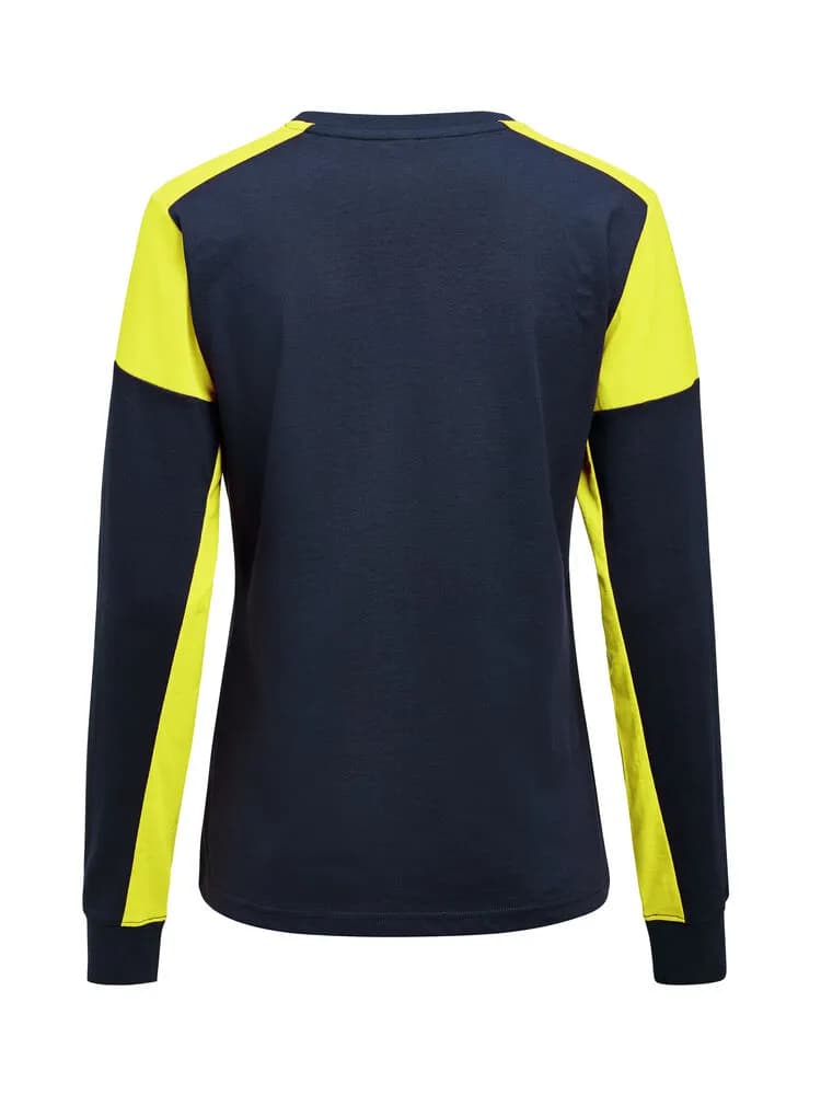 Prime T-shirt Long Sleeve T-shirt Damen - Marine/Neongelb