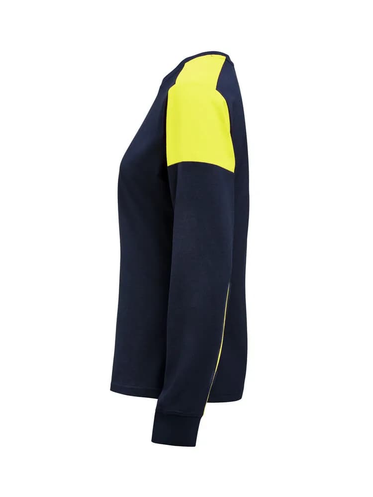 Prime T-shirt Long Sleeve T-shirt Damen - Marine/Neongelb