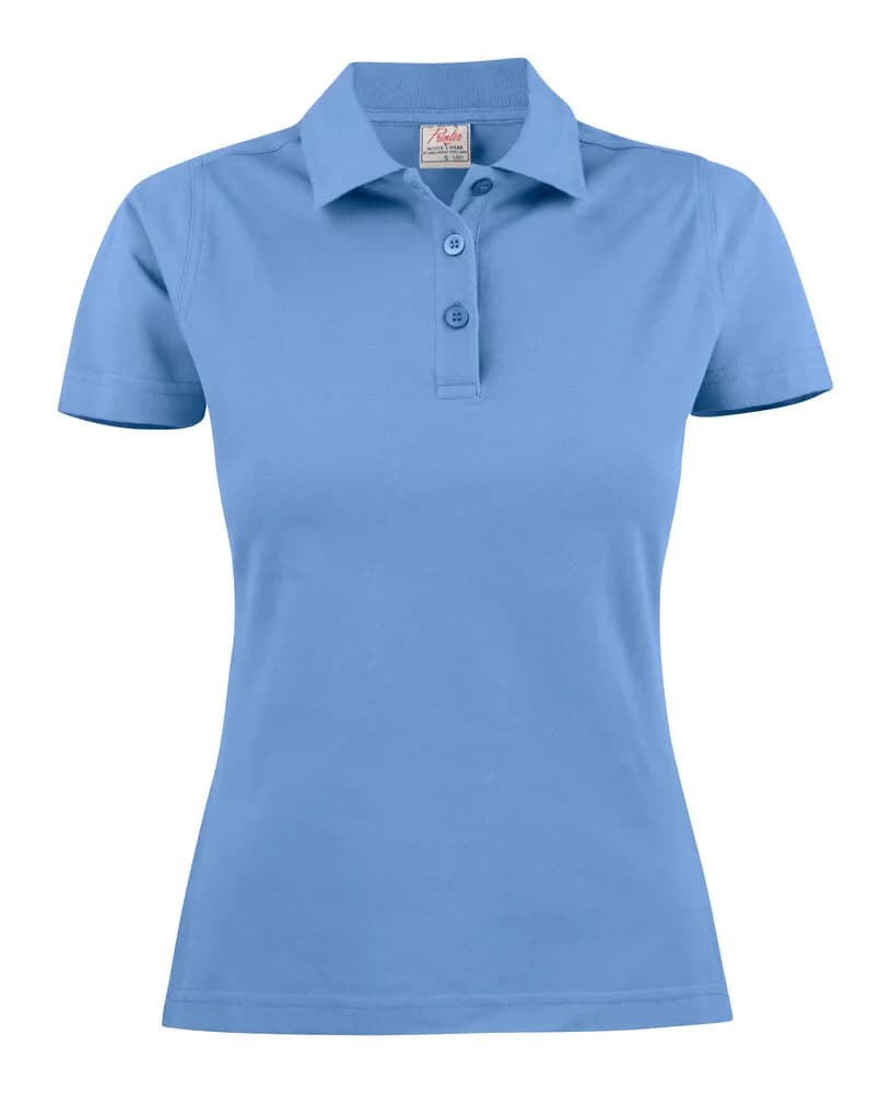 Surf Polo Pique Damen - Himmelblau