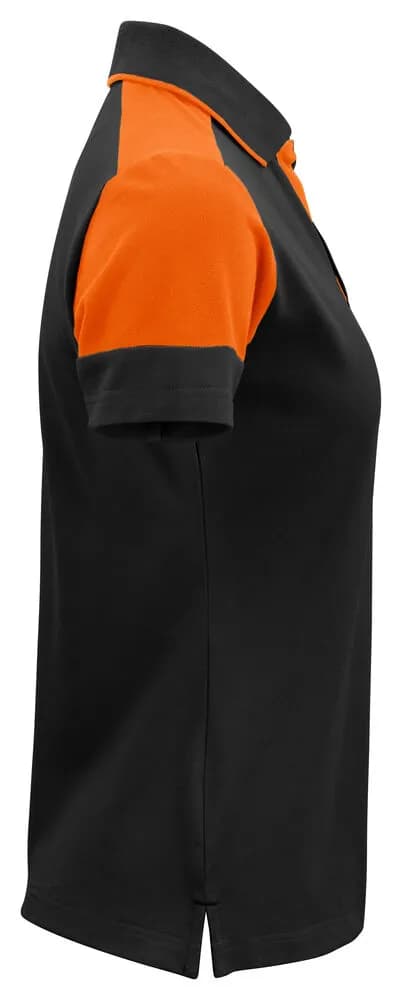 Prime Polo Damen - Schwarz/Orange