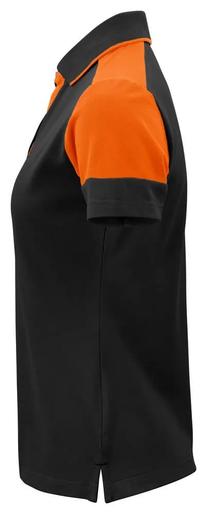 Prime Polo Damen - Schwarz/Orange