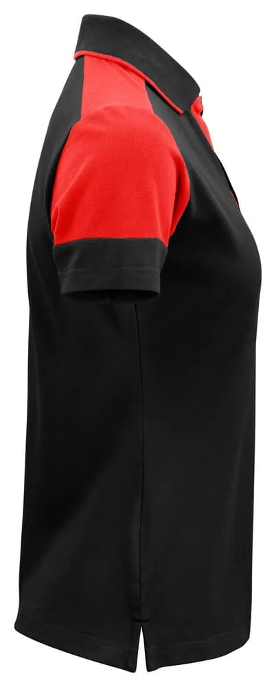 Prime Polo Damen - Schwarz/Rot