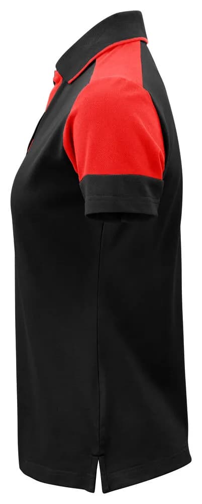 Prime Polo Damen - Schwarz/Rot