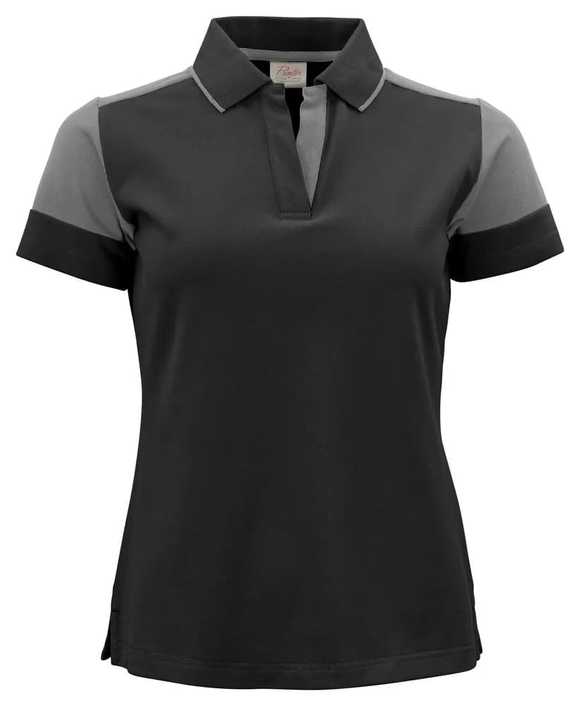 Prime Polo Damen - Schwarz/Anthrazit