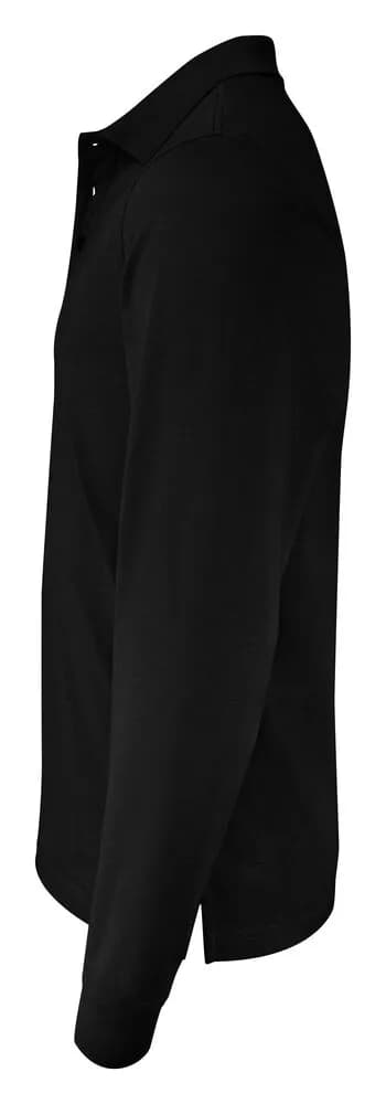 Surf Pro L/S Polo Pique Herren - Schwarz