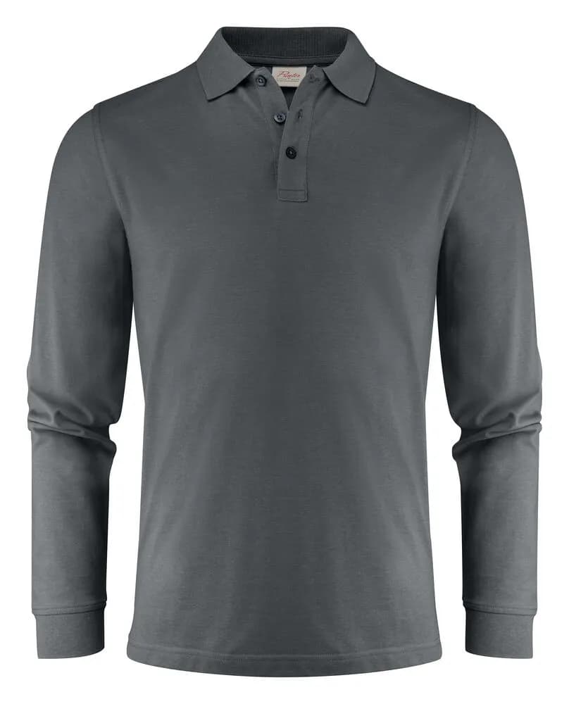 Surf Pro L/S Polo Pique Herren - Grau