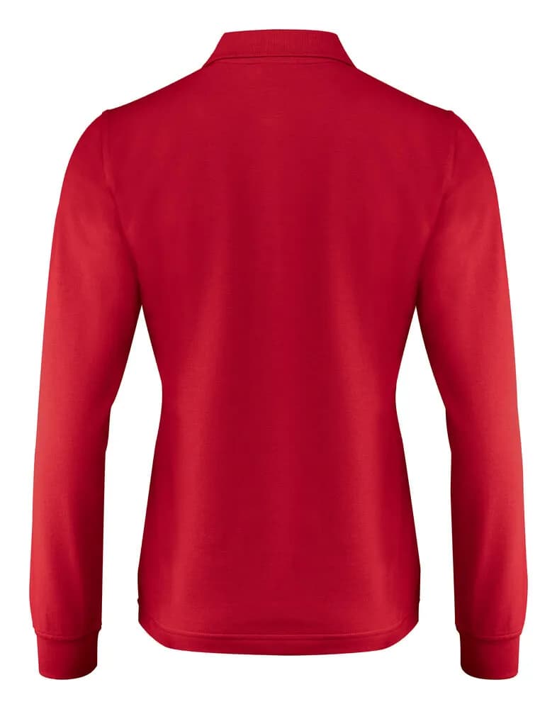 Surf Pro L/S Polo Pique Damen - Rot