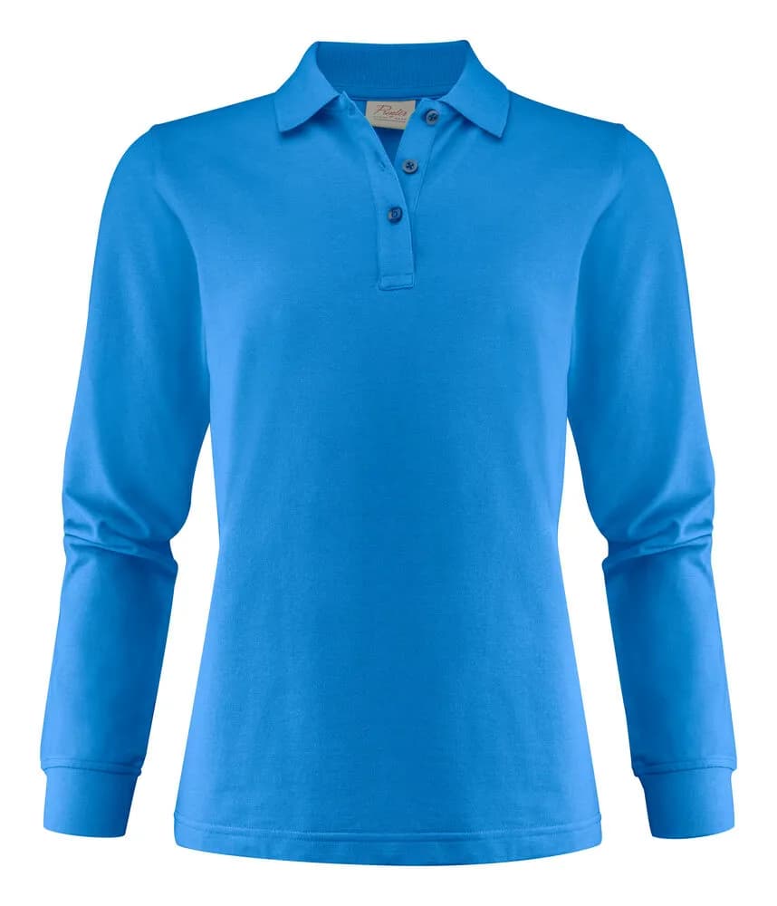 Surf Pro L/S Polo Pique Damen - Blau