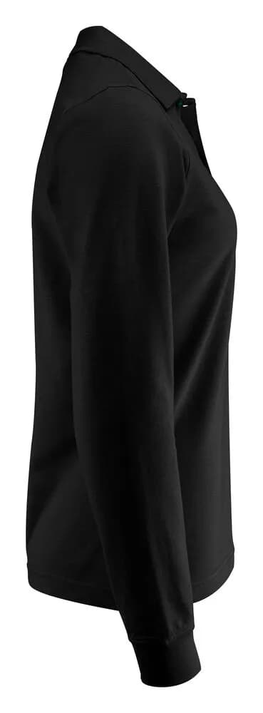 Surf Pro L/S Polo Pique Damen - Schwarz