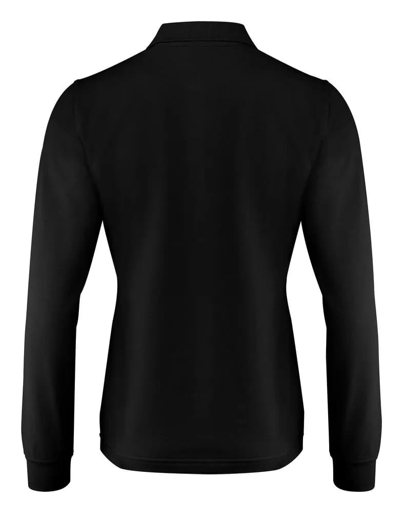 Surf Pro L/S Polo Pique Damen - Schwarz