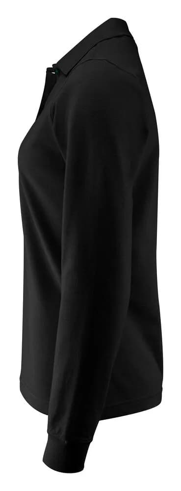 Surf Pro L/S Polo Pique Damen - Schwarz