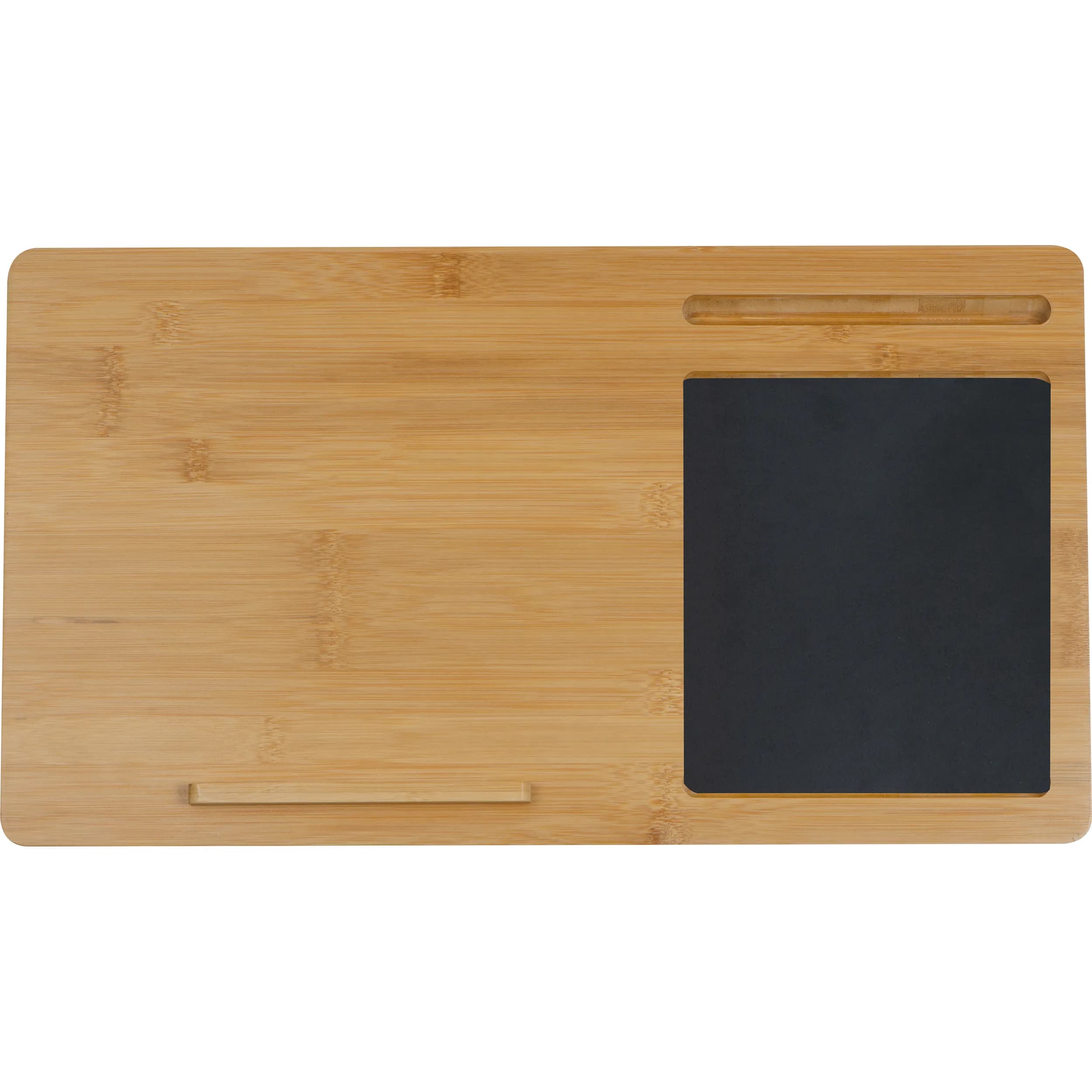 Laptopunterlage mit Mousepad und Handyhalter HIPOLIT - beige