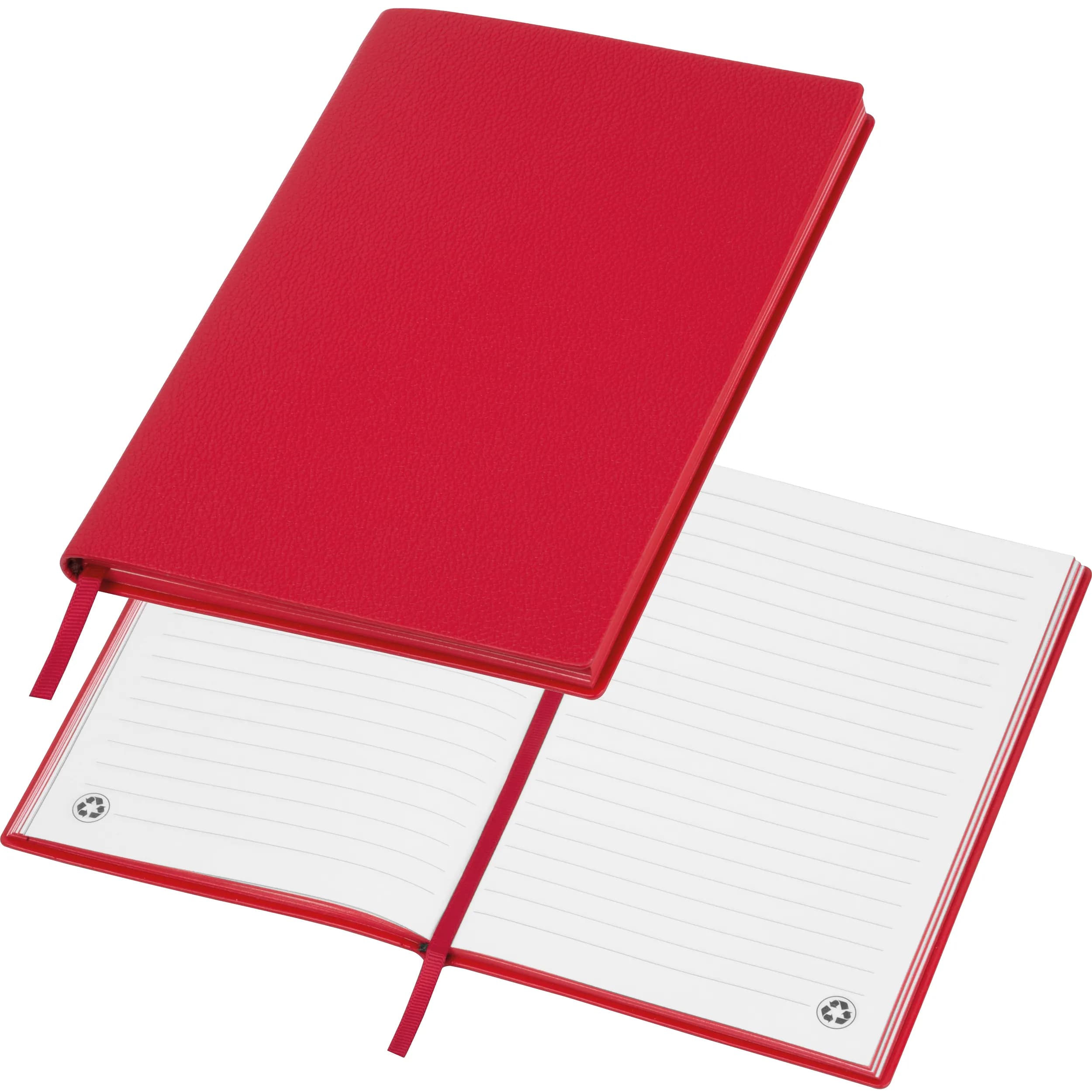 A5 Notizbuch aus Soft PU HENRI - rot