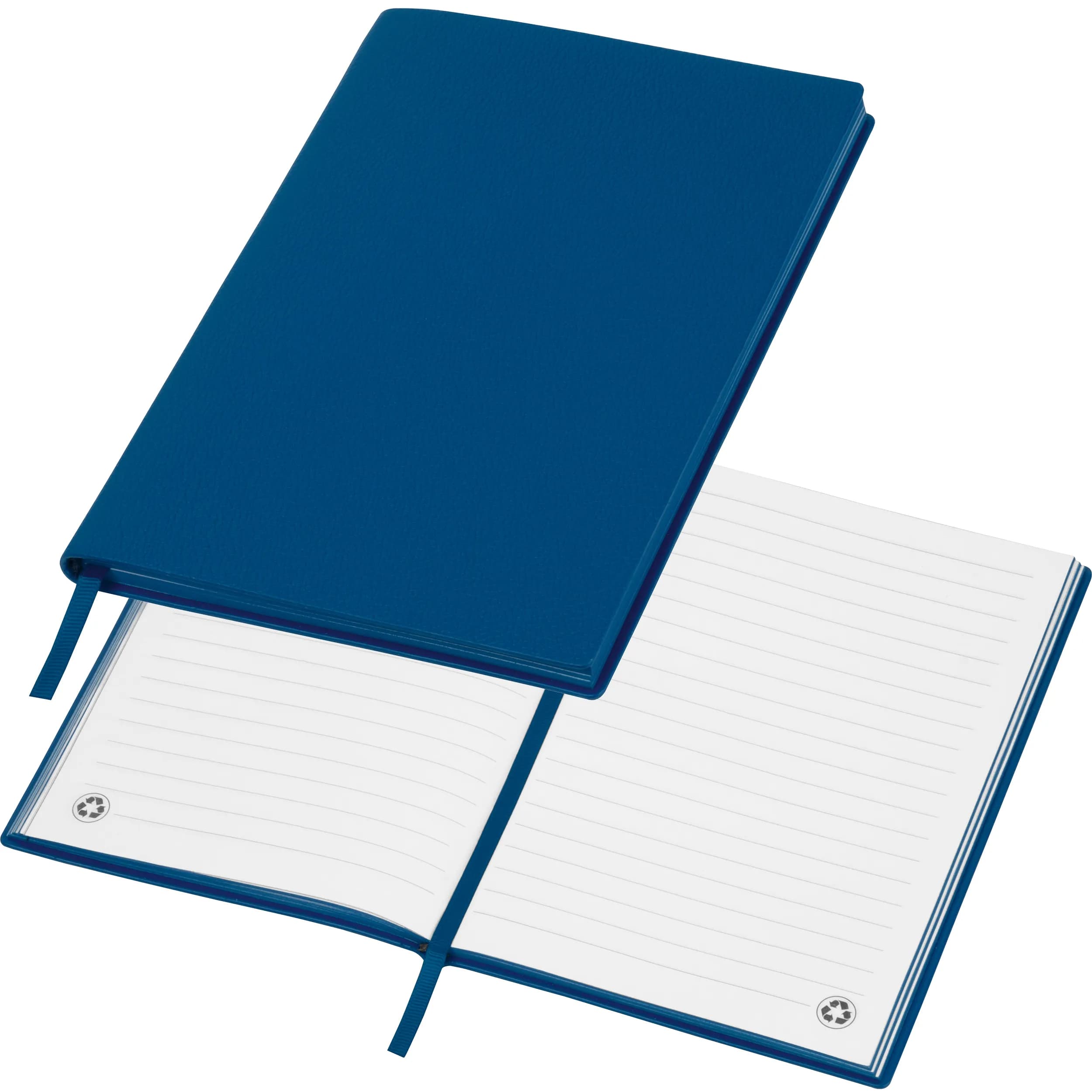 A5 Notizbuch aus Soft PU HENRI - dunkelblau