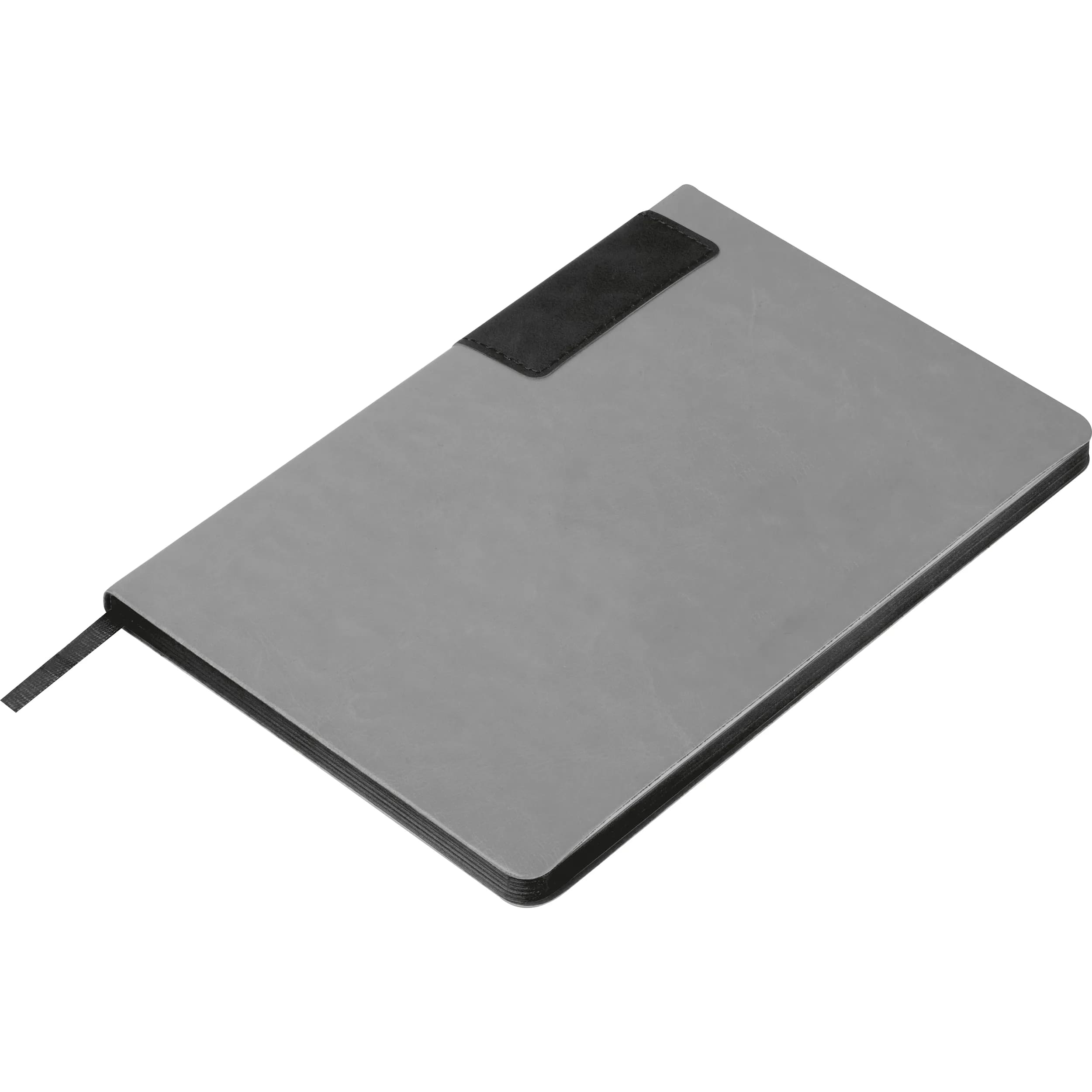 A5 Notizbuch mit farbigem Schnitt EVAN - schwarz