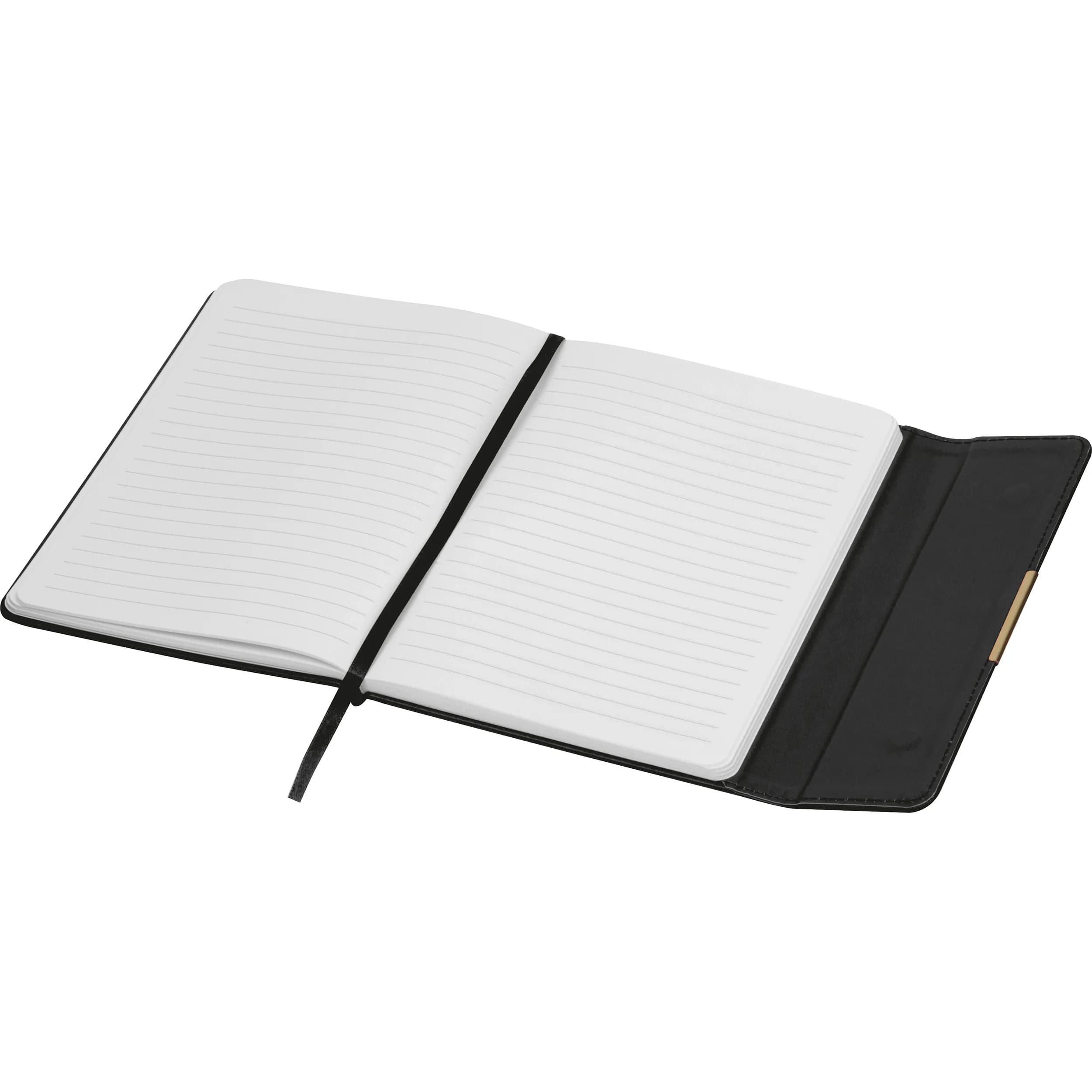 A5 Notizbuch mit Magnetverschluss JOSEPH - schwarz