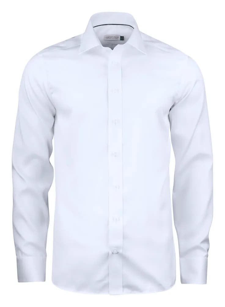 GB01 Twill Hemd Regular Fit Herren - Weiß