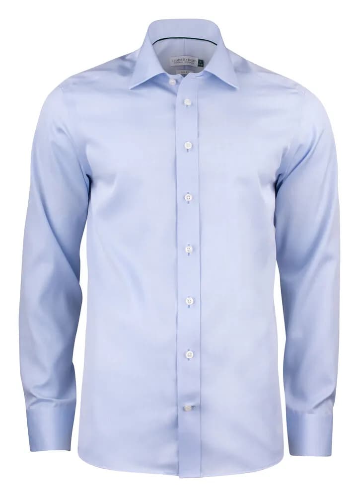 GB01 Twill Hemd Slim Fit Herren - Himmelblau