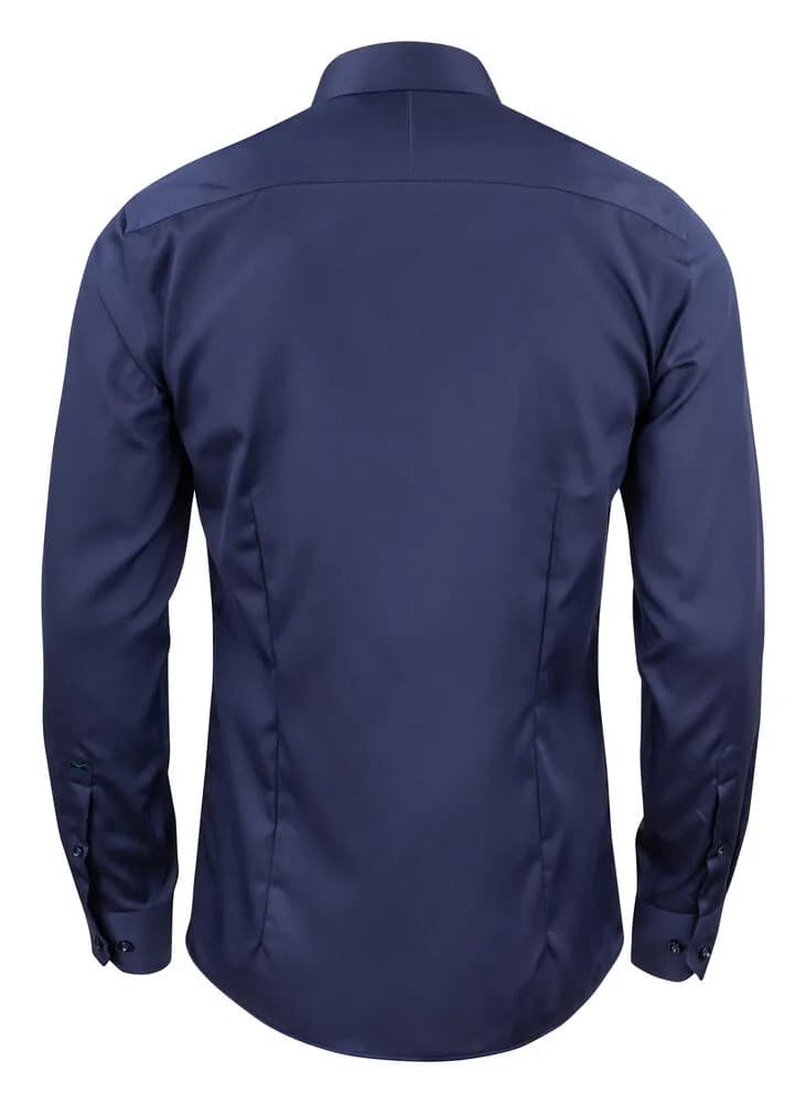 GB01 Twill Hemd Slim Fit Herren - Marine