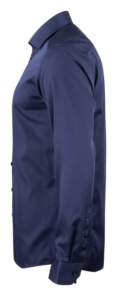 GB01 Twill Hemd Slim Fit Herren - Marine