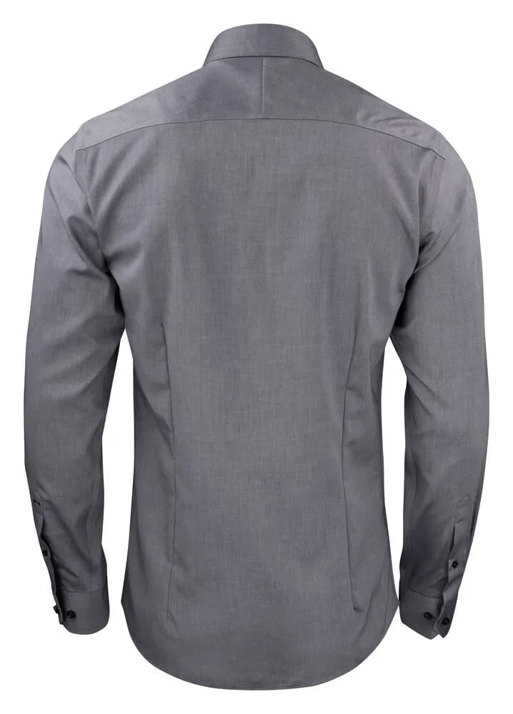 GB01 Twill Hemd Regular Fit Herren - Grau