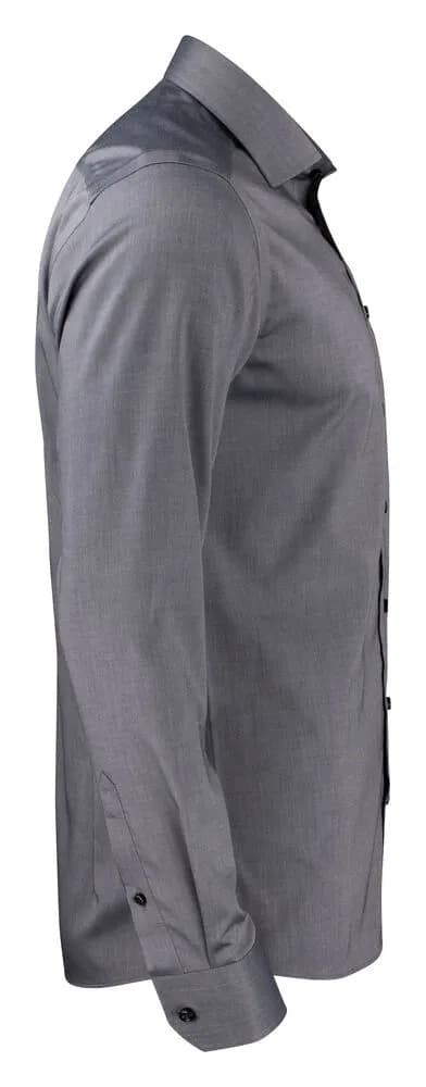 GB01 Twill Hemd Regular Fit Herren - Grau