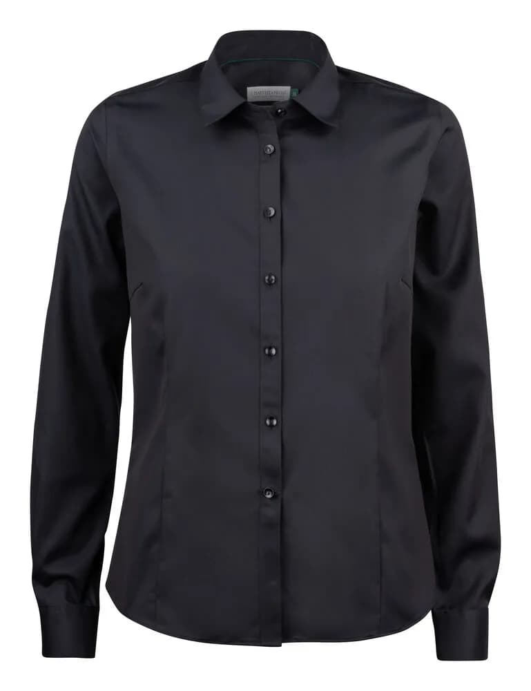 GB01 Twill Damen Blusen - Schwarz