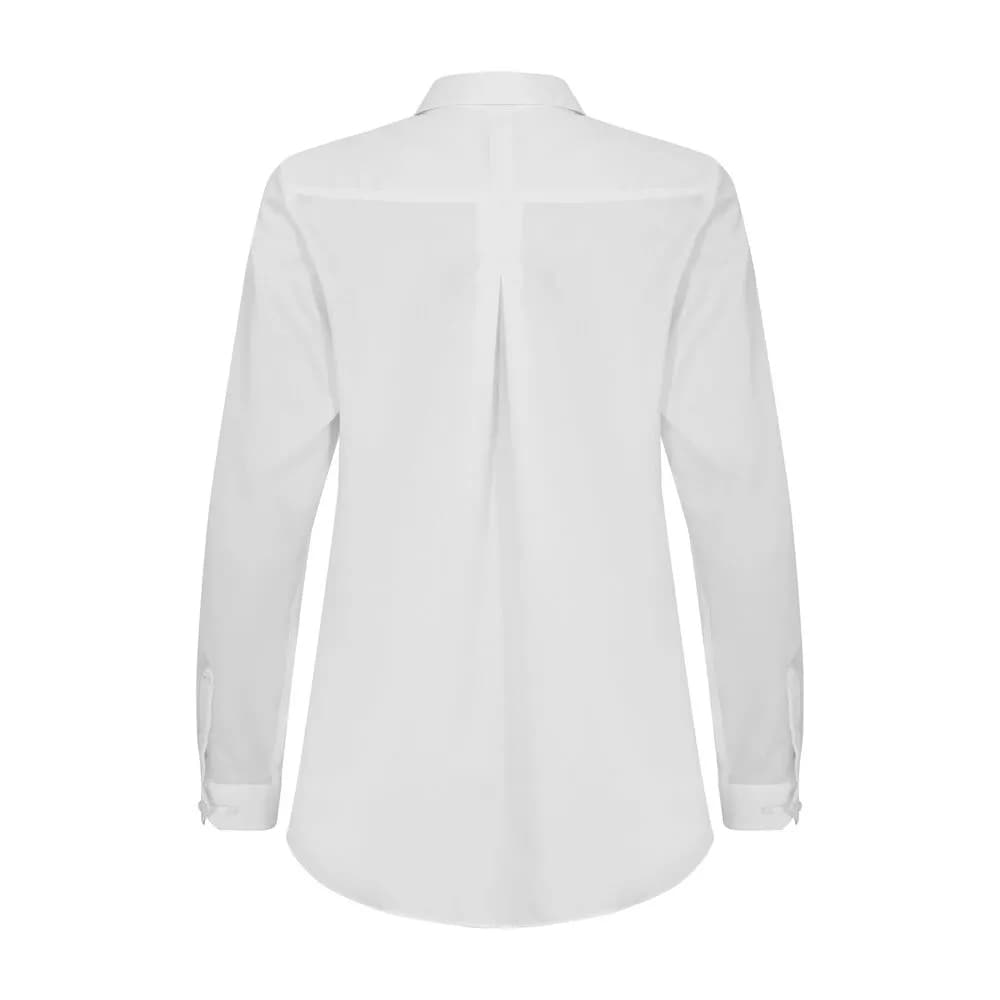 GB01 Twill Hemd Relaxed Fit Damen - Weiß