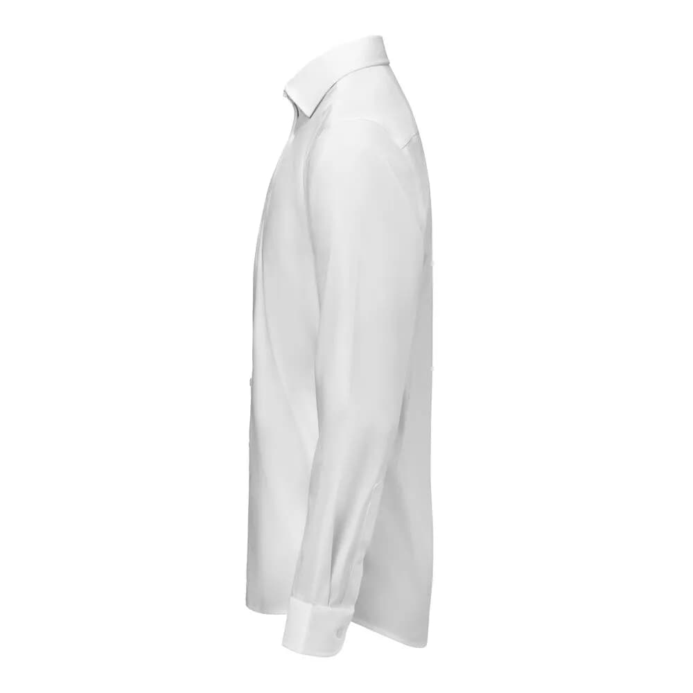 GB 02 Twill Stretch Hemd Regular Fit Herren - Weiß