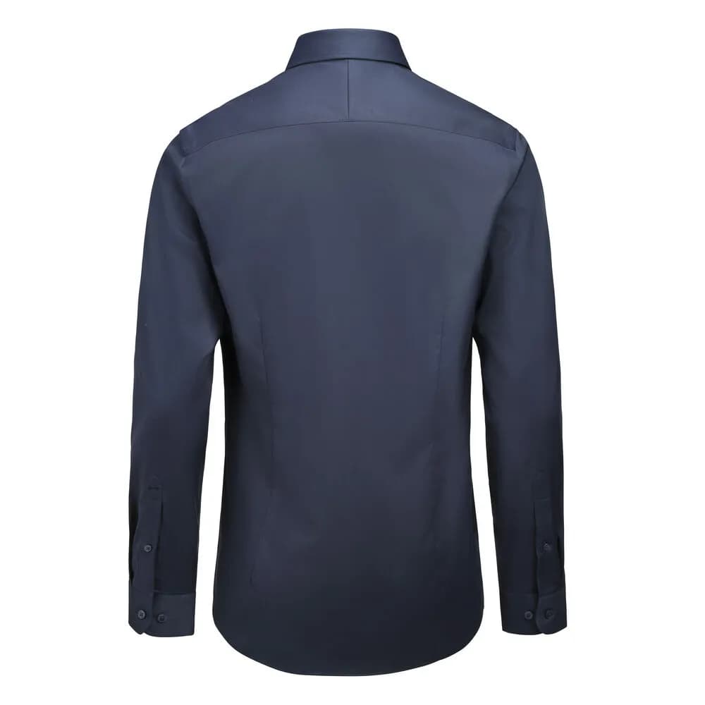 GB 02 Twill Stretch Hemd Regular Fit Herren - Marine