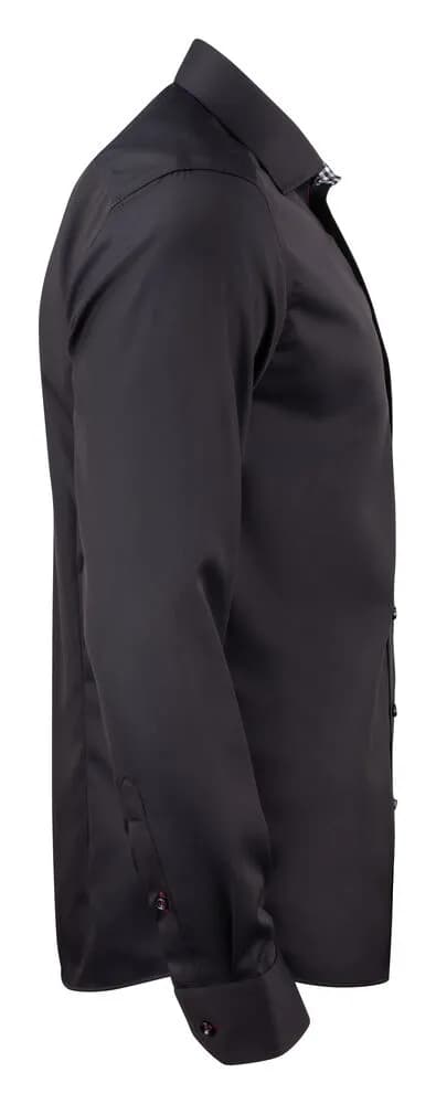 RB20 Twill Hemd Regular Fit Herren - Schwarz/Rot