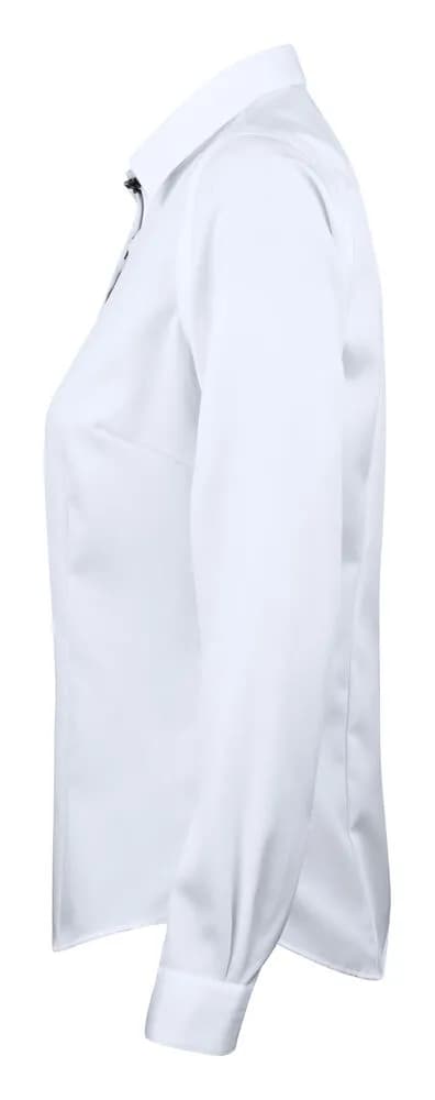 RB20 Twill Damen Blusen - Weiß/Schwarz